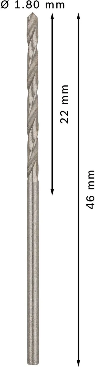 Bosch Professional ST. LINE 1.8mm HSS-G Boor - 10 Stuks