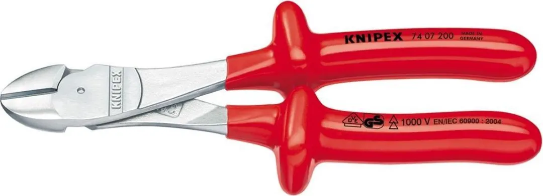 Knipex 7407250 Kracht-Zijsnijtang 250mm - Rood/Verchroomd