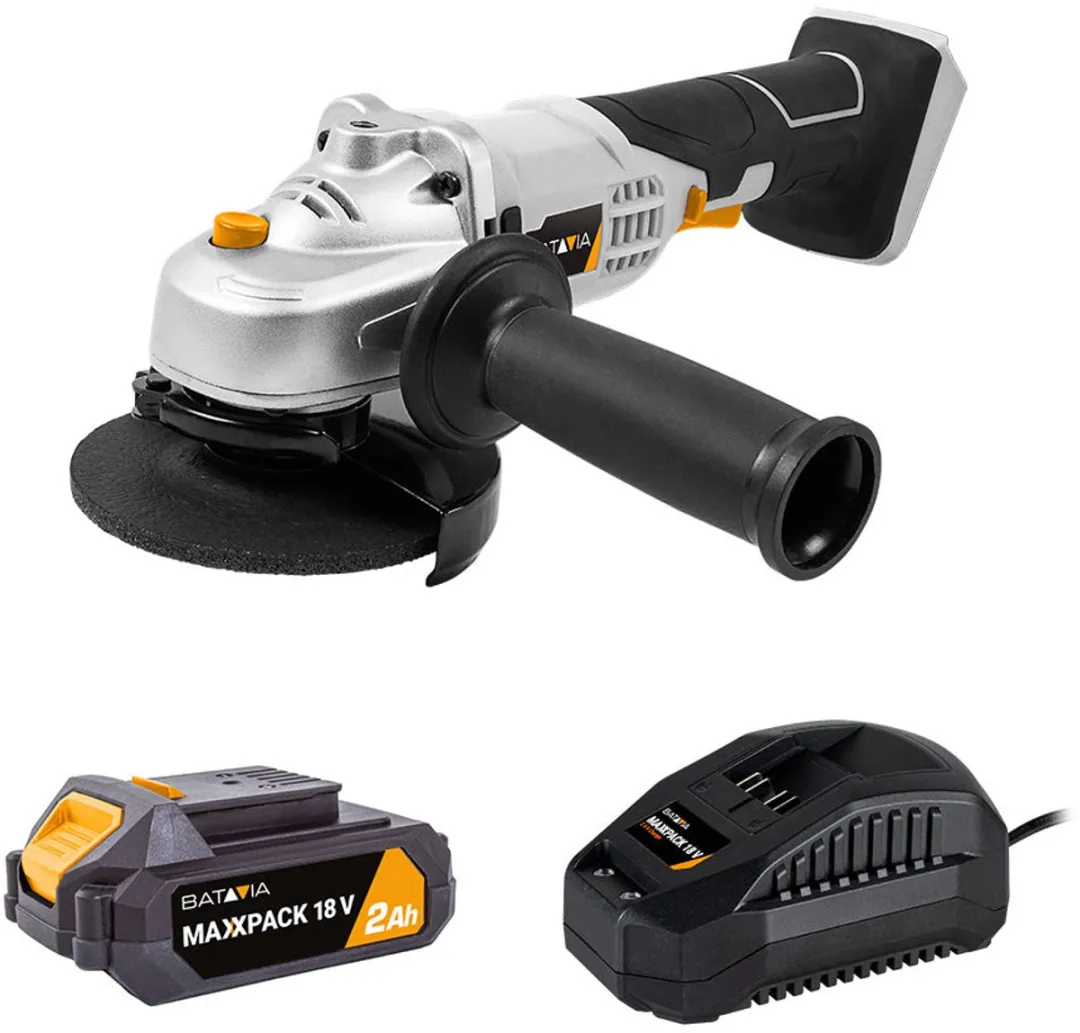 Batavia 18V Haakse Slijper 115mm EC1_7062512 - Incl. 2.0Ah Accu & Lader - afbeelding 6 van 6