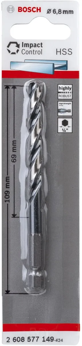 Bosch Metaal Spiraalboor 6.8mm 109mm - 2608577149