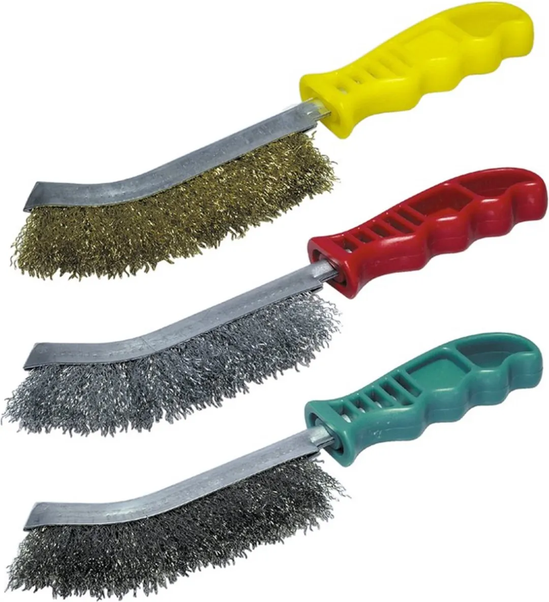 Wolfcraft Staalborstel Set 3-delig - Handborstels