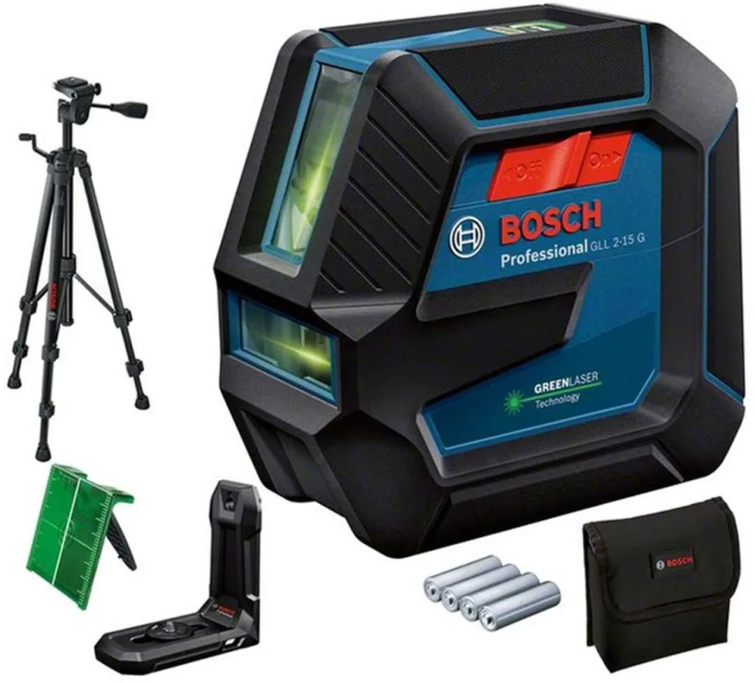 Bosch Professional GLL 2-15 G Groene Kruislijnlaser
