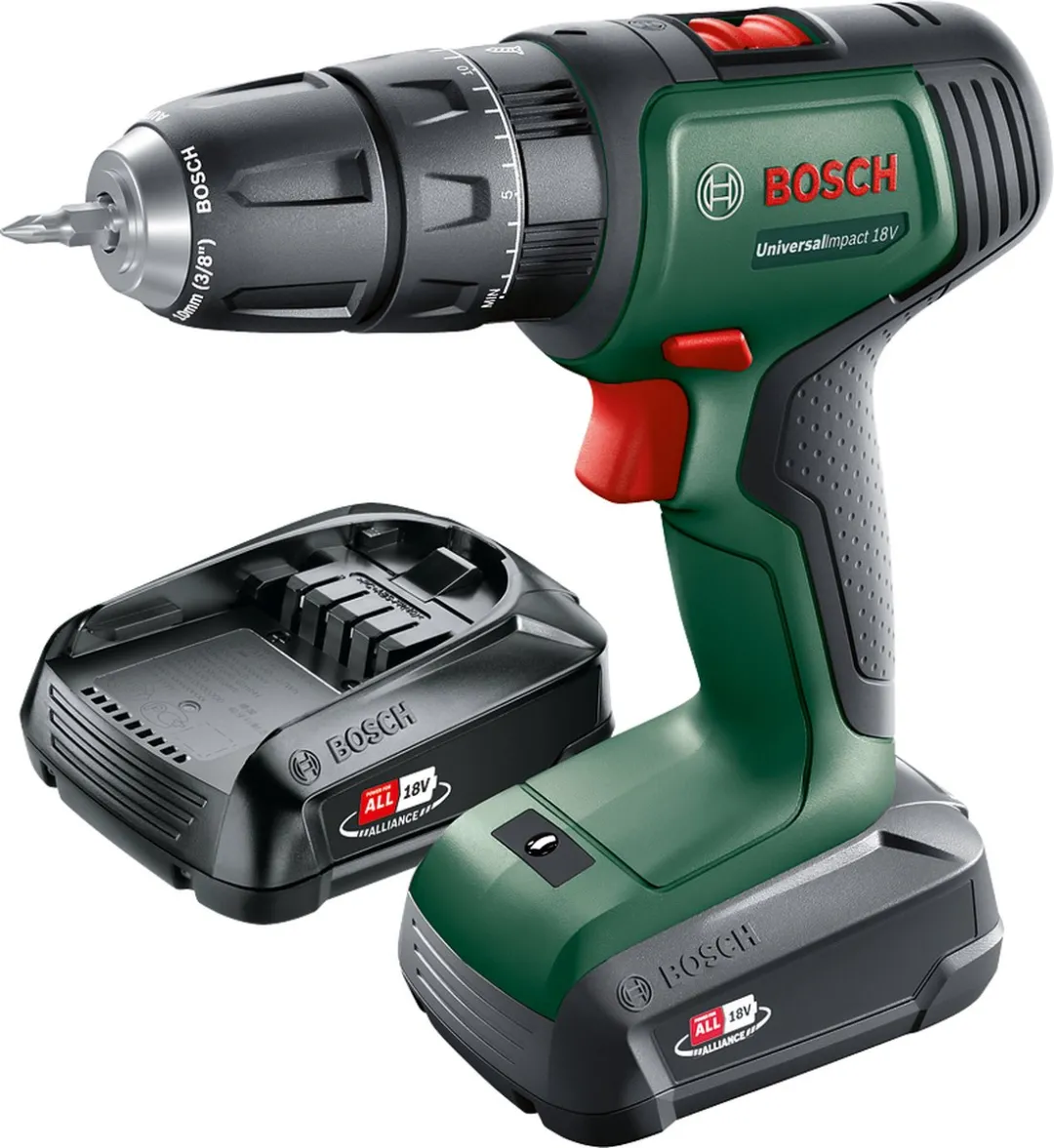 Bosch UniversalImpact 18V Accu Boormachine - 2x 1500mAh - 241-delig
