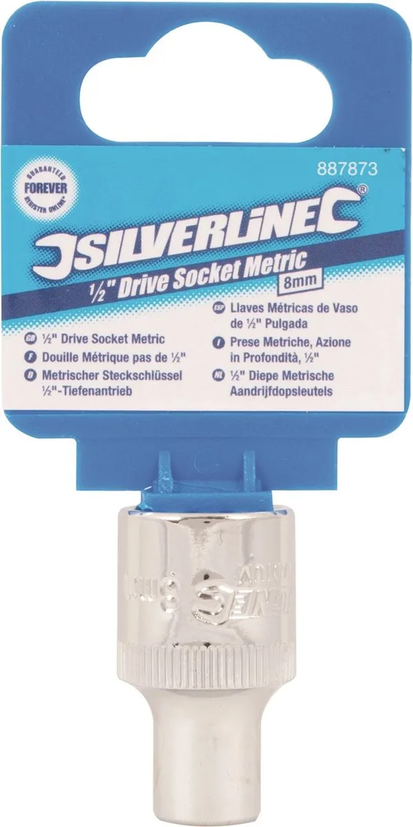 Silverline Zeskantige Metrische Dop 8mm