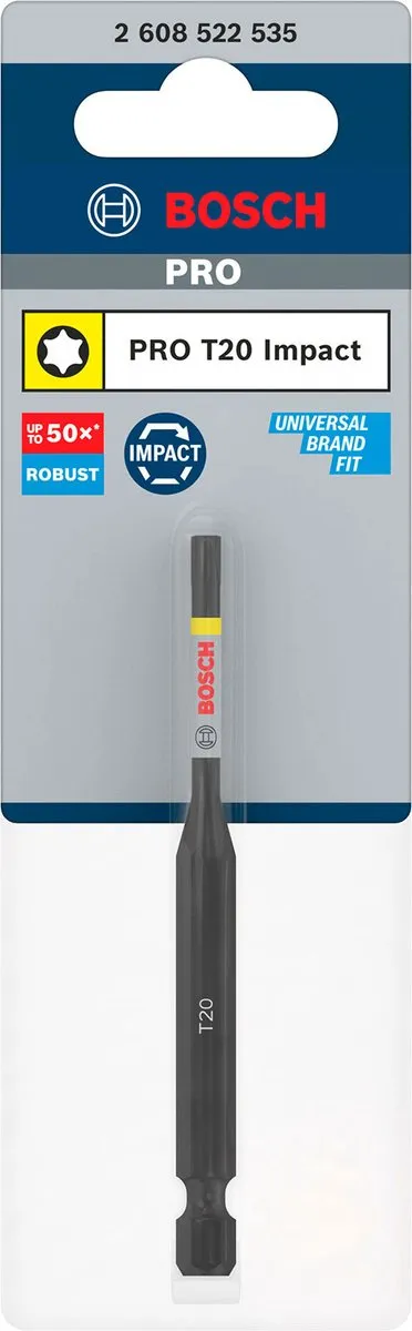 Bosch Professional PRO Torx Slagmoerbeitel T20 90mm