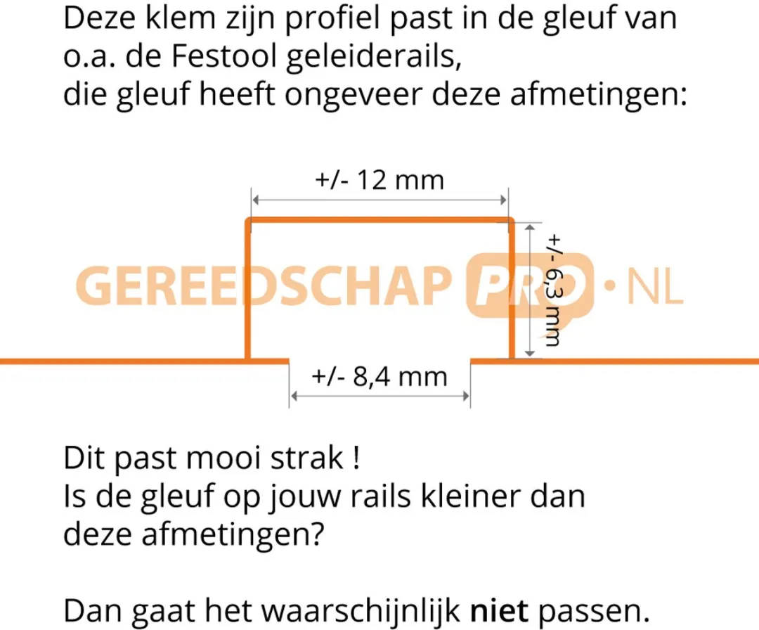 Bessey GTR12 Tafelklem 120/60mm