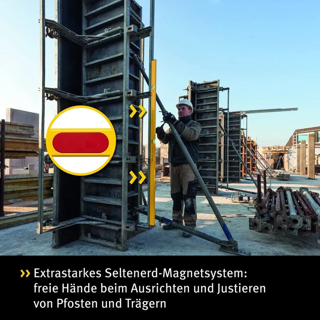 Stabila 80 ASM Magnetische Waterpas 100cm - Geel