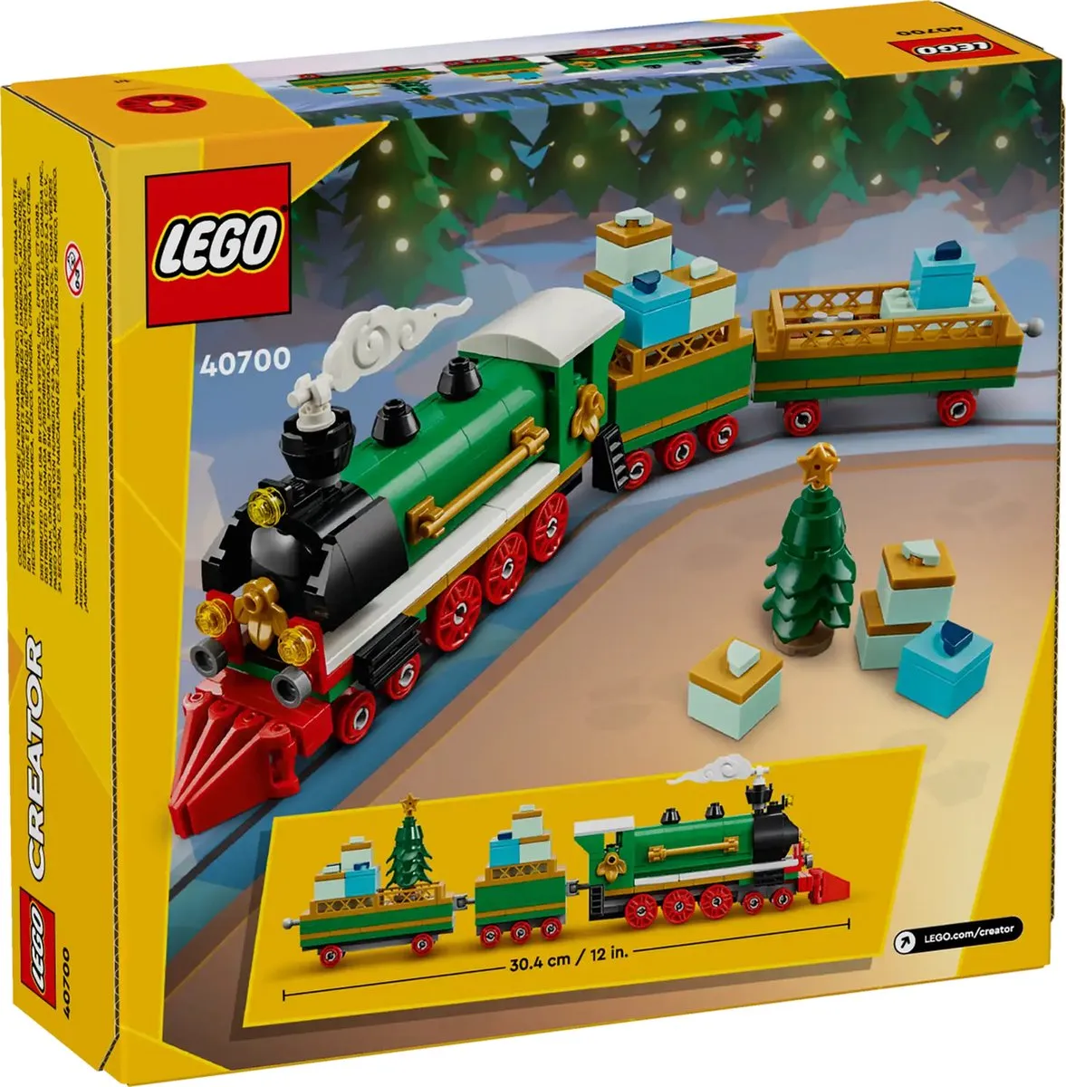LEGO Creator 40700 Feestdagentrein - 294 Stukken - Groen/Rood