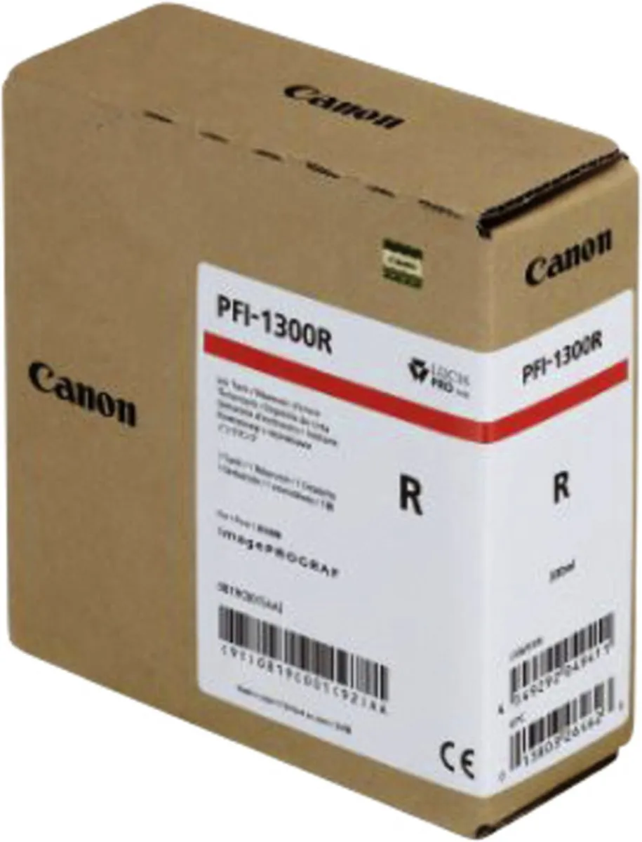 Canon PFI-1300R Inktcartridge - 330ml - Rood