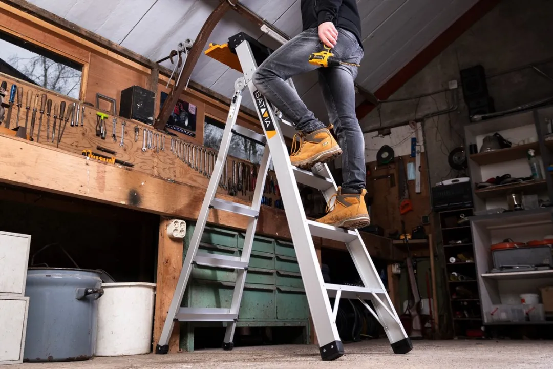 Batavia 3-in-1 Multifunctionele Ladder 9 Treden - afbeelding 6 van 6