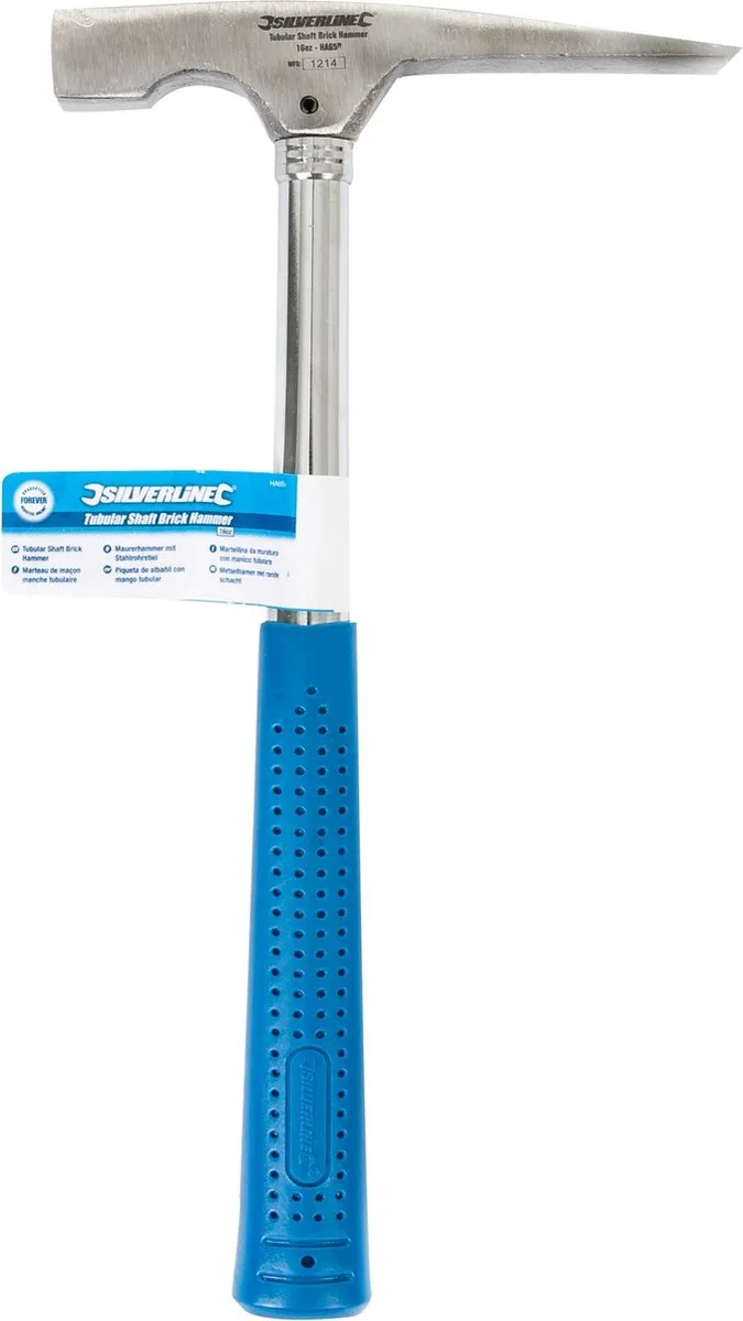 Silverline Metselhamer HA65B - Ronde Steel - 454 gram - afbeelding 6 van 6