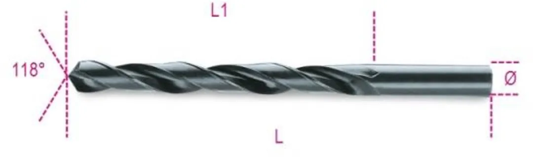 Beta 410 3,00mm Spiraalboor HSS