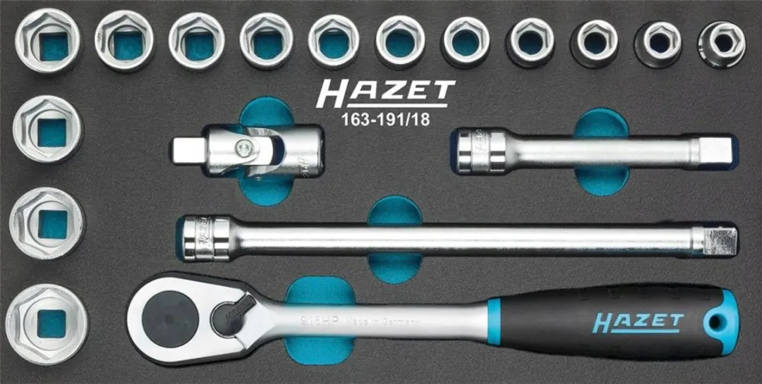 Hazet 163-191/18 Doppenset 1/2"