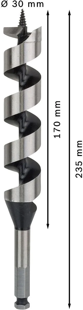 Bosch Professional Slangenboor 235x30mm Hout - 2608597638
