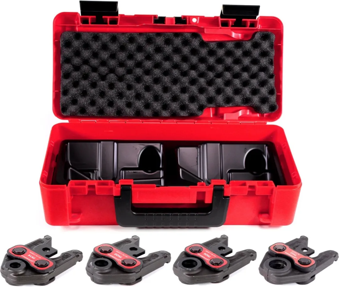 Rothenberger TH 16-20-26-32 Pressbacken Set - Rocase 4212 Koffer - Rood/Zwart