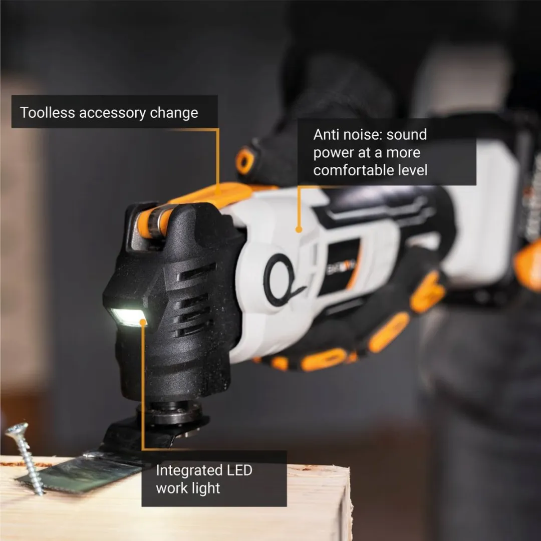 Batavia 7064049 Accu 18V Oscillerende Multitool - Anti-vibratie - 5 Accessoires
