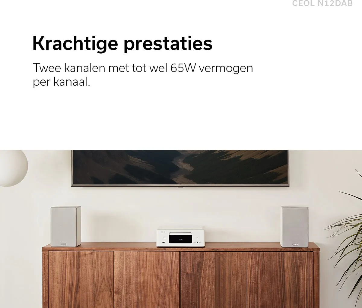 Denon RCDN-12 DAB+ CD-Speler - Zwart