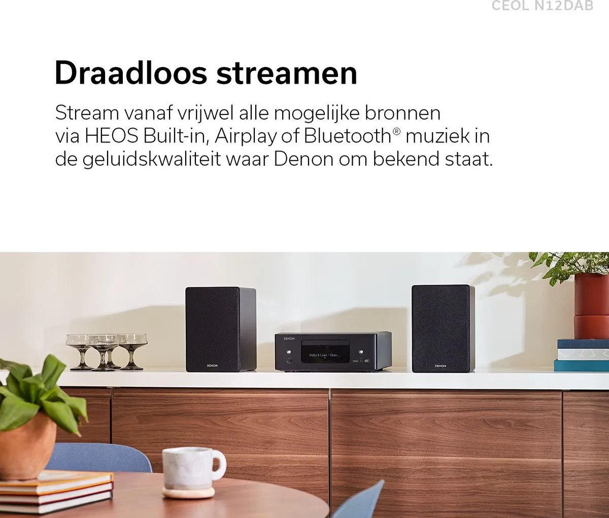 Denon RCDN-12 DAB+ CD-Speler - Zwart