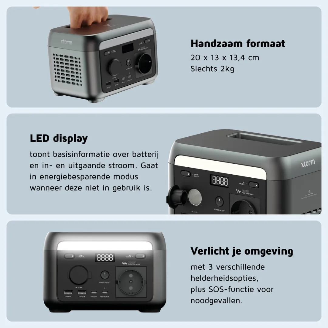 Xtorm Portable Powerstation 200W - 102.4Wh - afbeelding 6 van 6