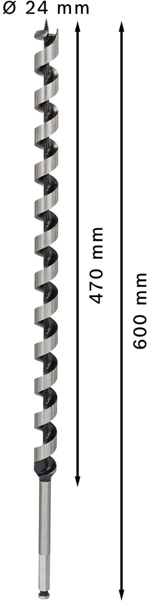 Bosch Professional Slangenboor 24x600mm - Hout