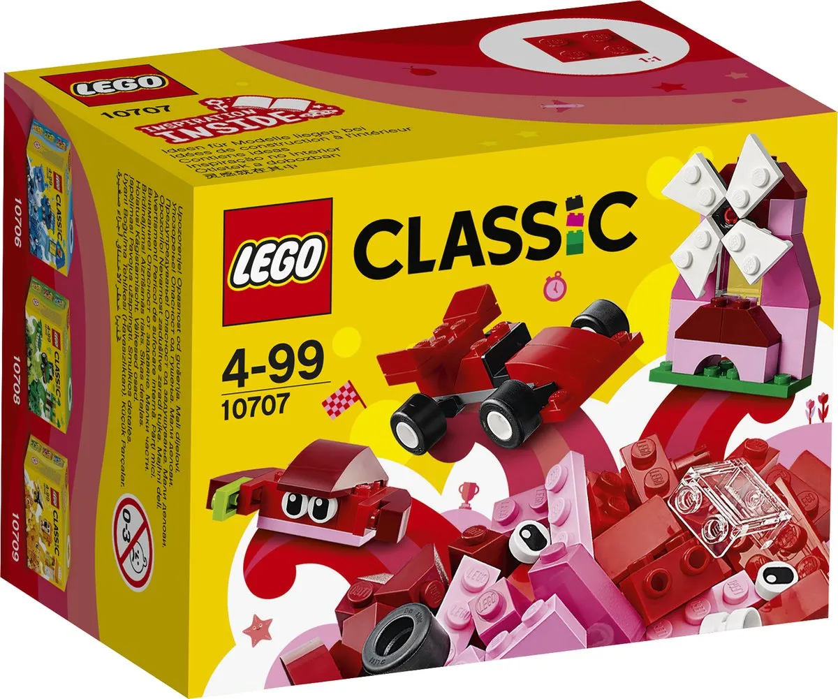 LEGO Classic Rode Creatieve Doos 10707 - 55 Stukken