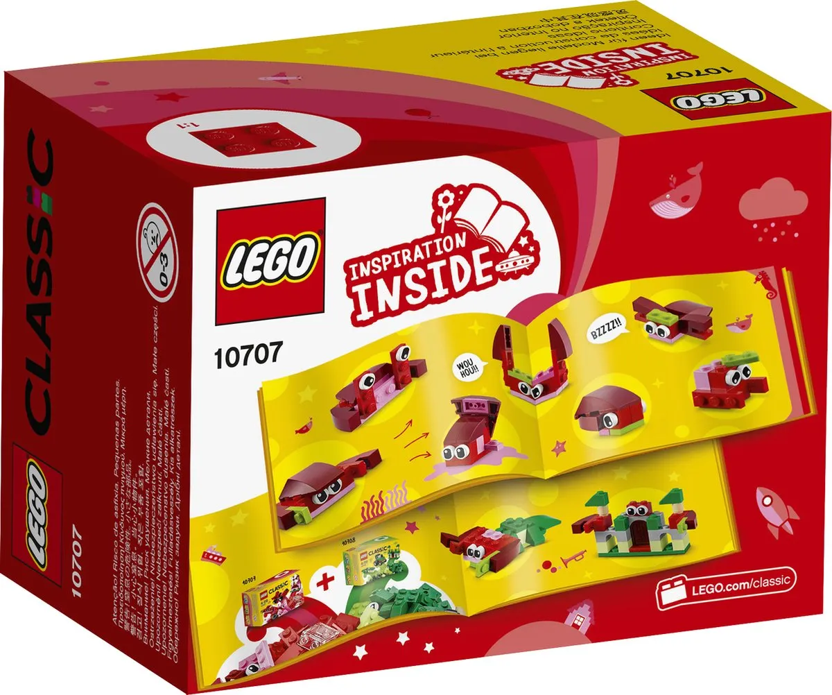 LEGO Classic Rode Creatieve Doos 10707 - 55 Stukken - afbeelding 6 van 6