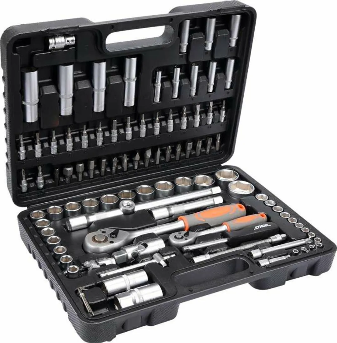 Toya Sthor 58687 Dopsleutelset 94-delig - 1/2" & 1/4" - Chroom-vanadiumstaal