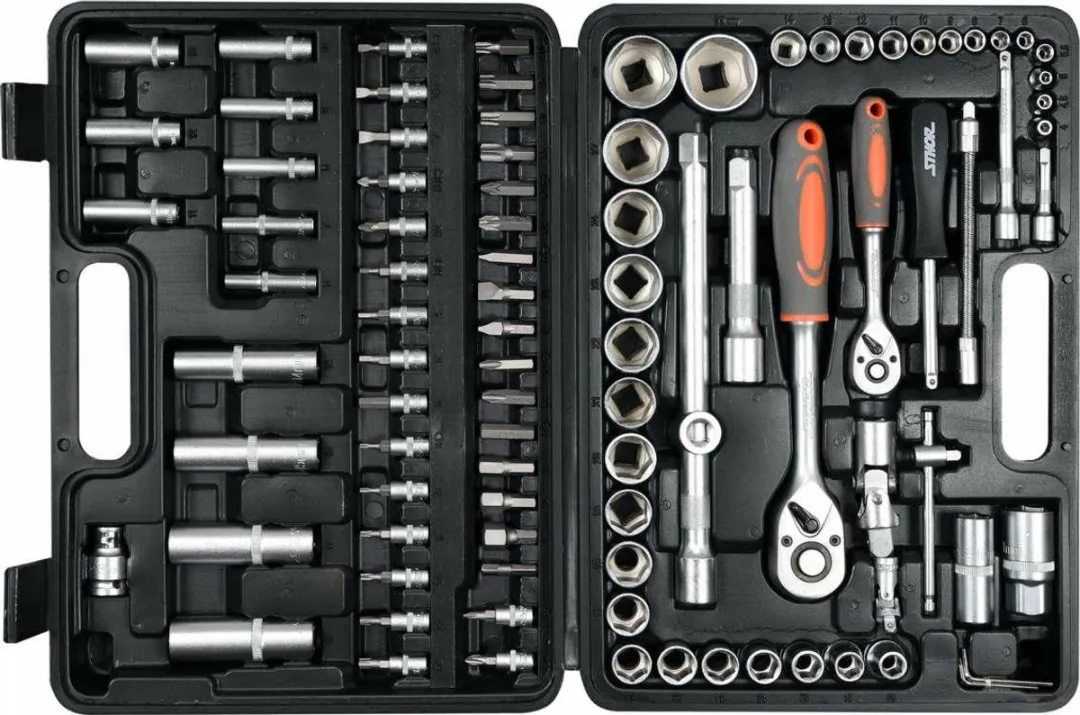 Toya Sthor 58687 Dopsleutelset 94-delig - 1/2" & 1/4" - Chroom-vanadiumstaal
