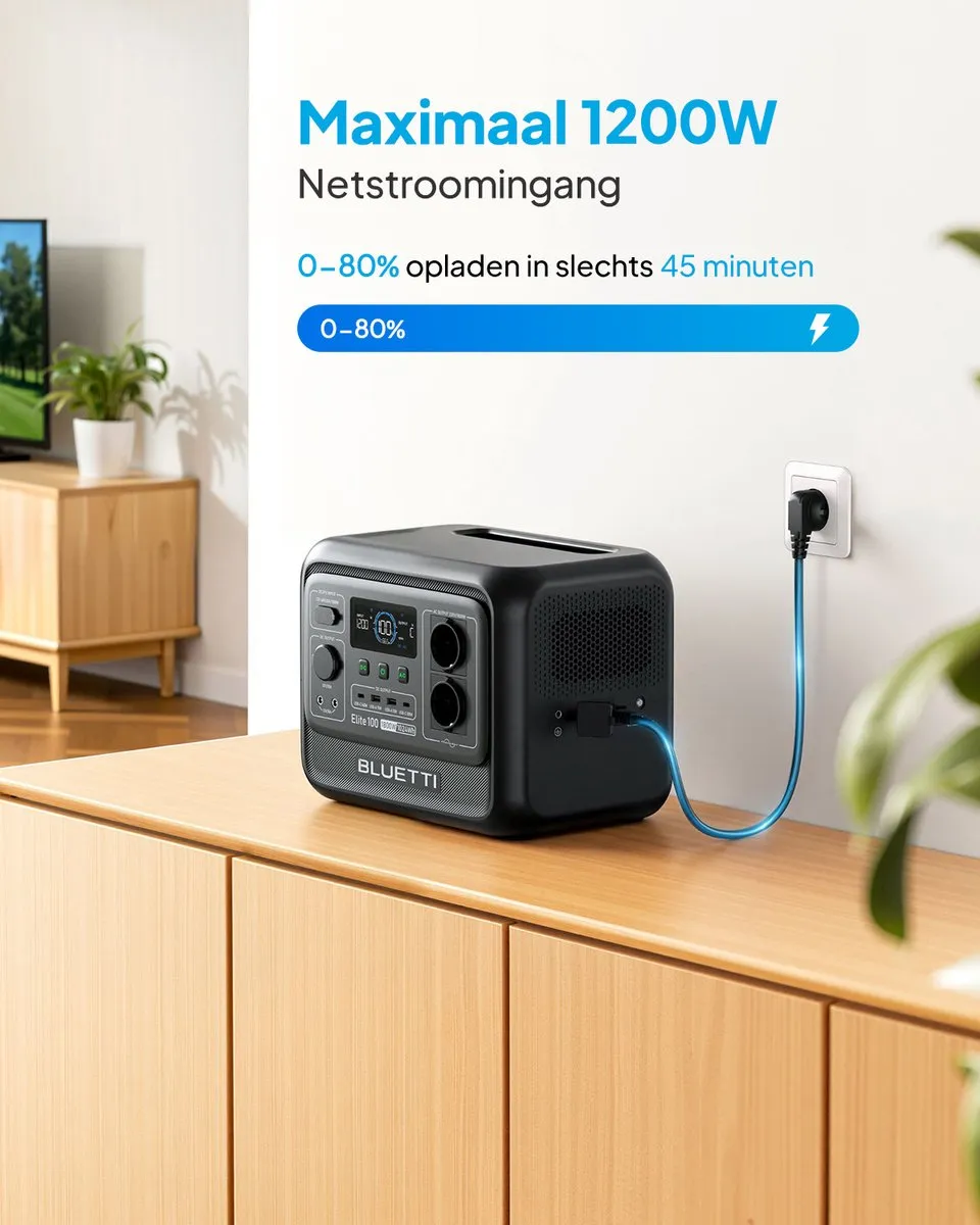 Bluetti Elite 100 V2 Powerstation 1024Wh 1800W
