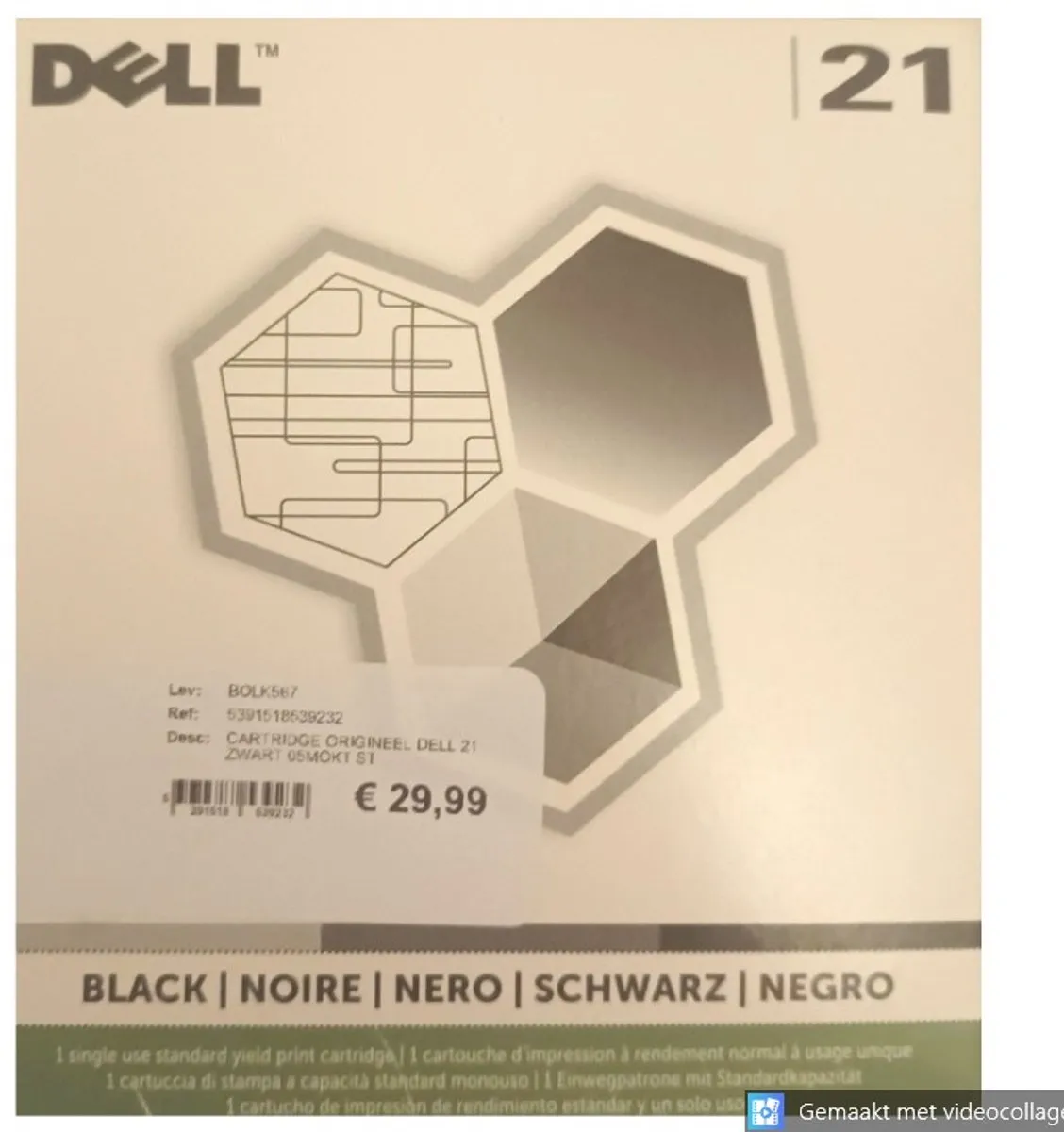 Dell V313W Cartridge - 16ml - Zwart