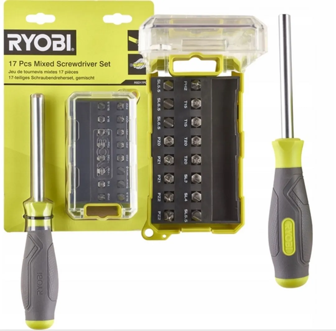 Ryobi RSD17PCS Schroevendraaierset 17-delig