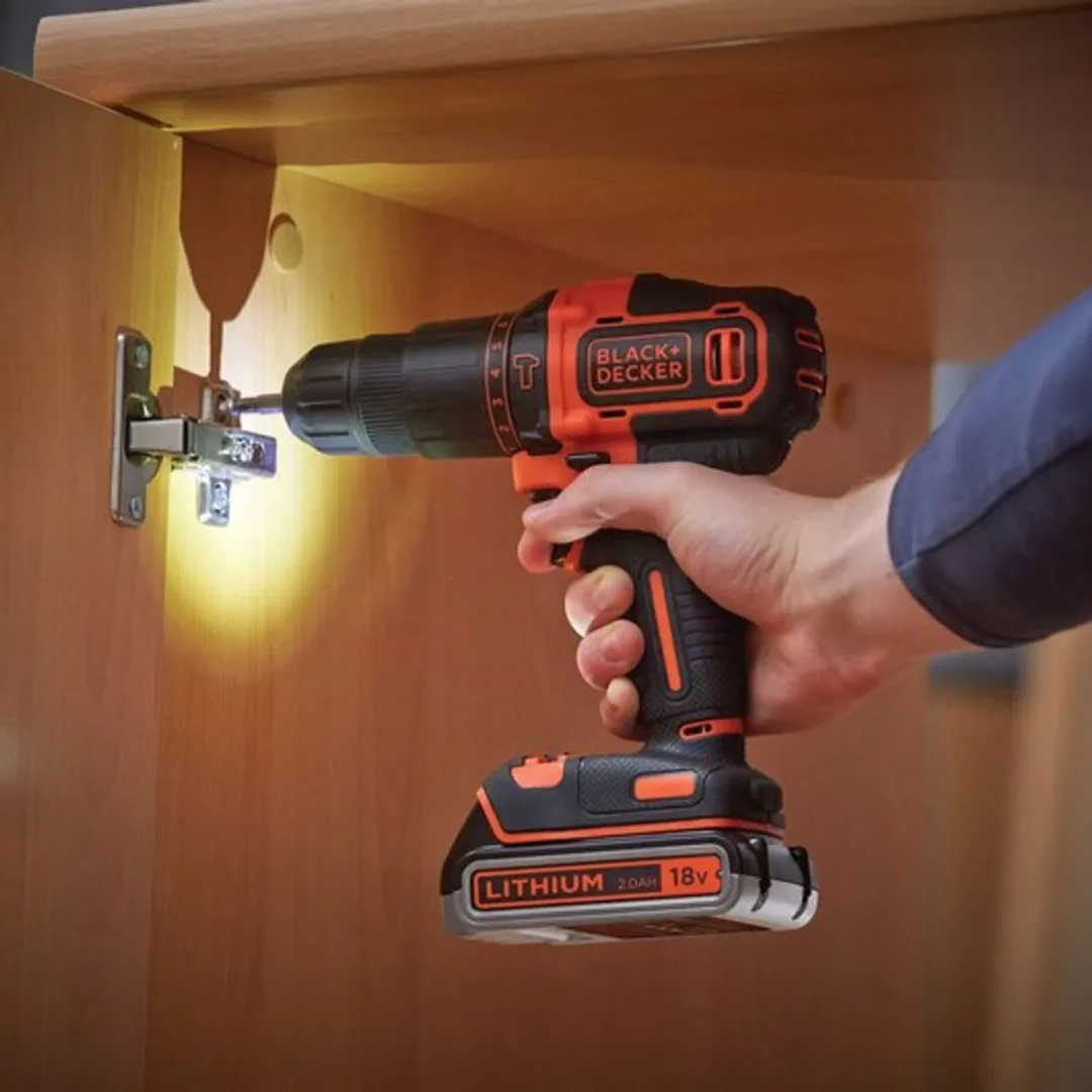 BLACK+DECKER BDCHD18 Accuboormachine 18V - 2x 2000mAh