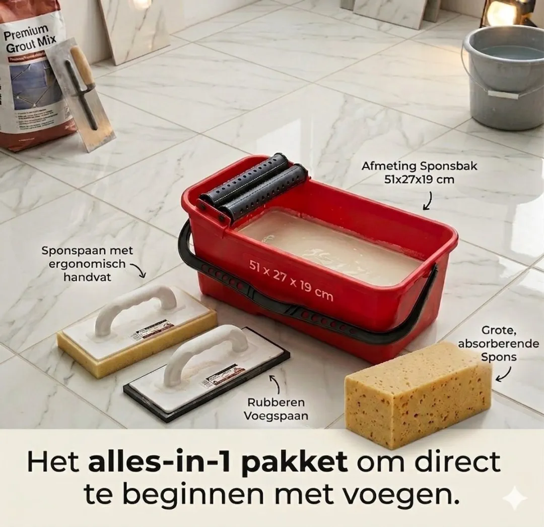 Rubi Sponsbak Eco Clean 20L - Rood
