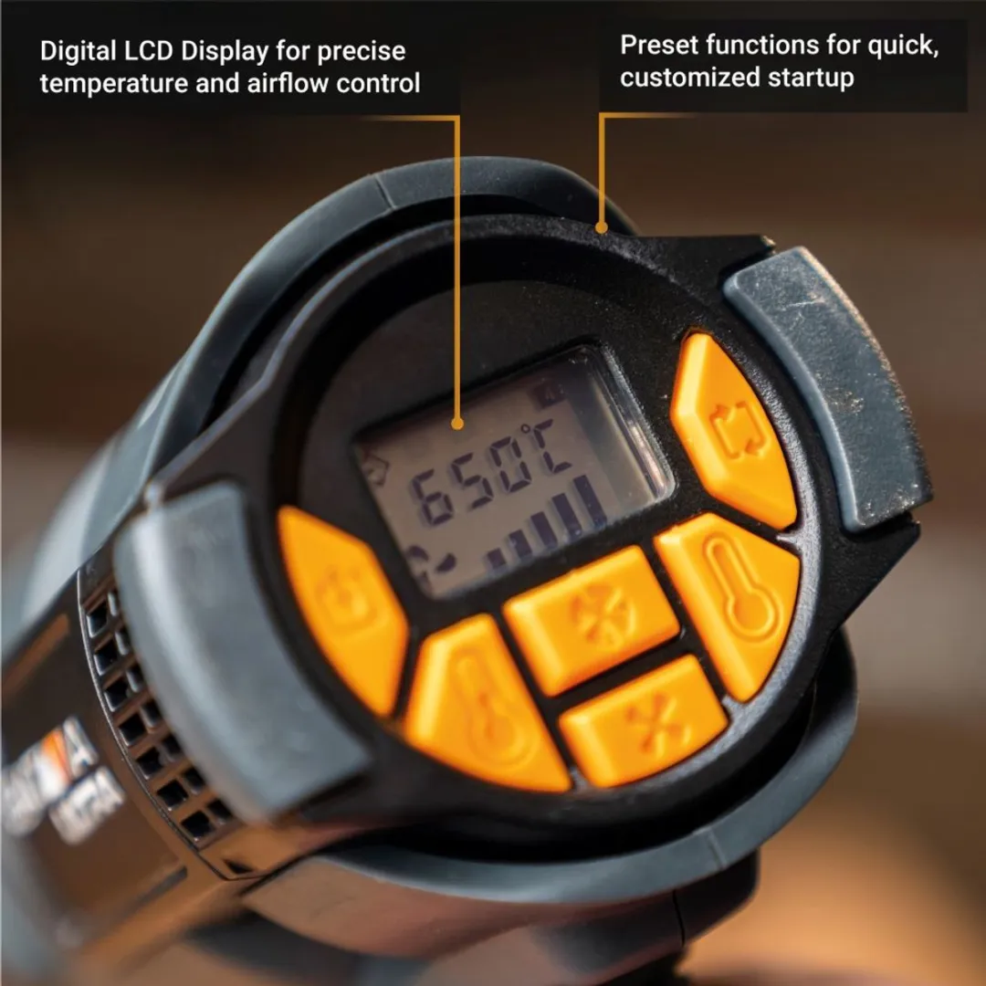 Batavia 2000W Heteluchtpistool - Digitaal LCD Display