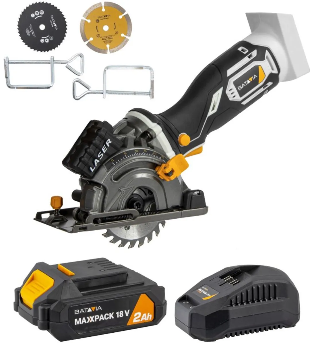 Batavia 18V Mini Invalcirkelzaag Ø89mm - 28,5mm Houtcapaciteit