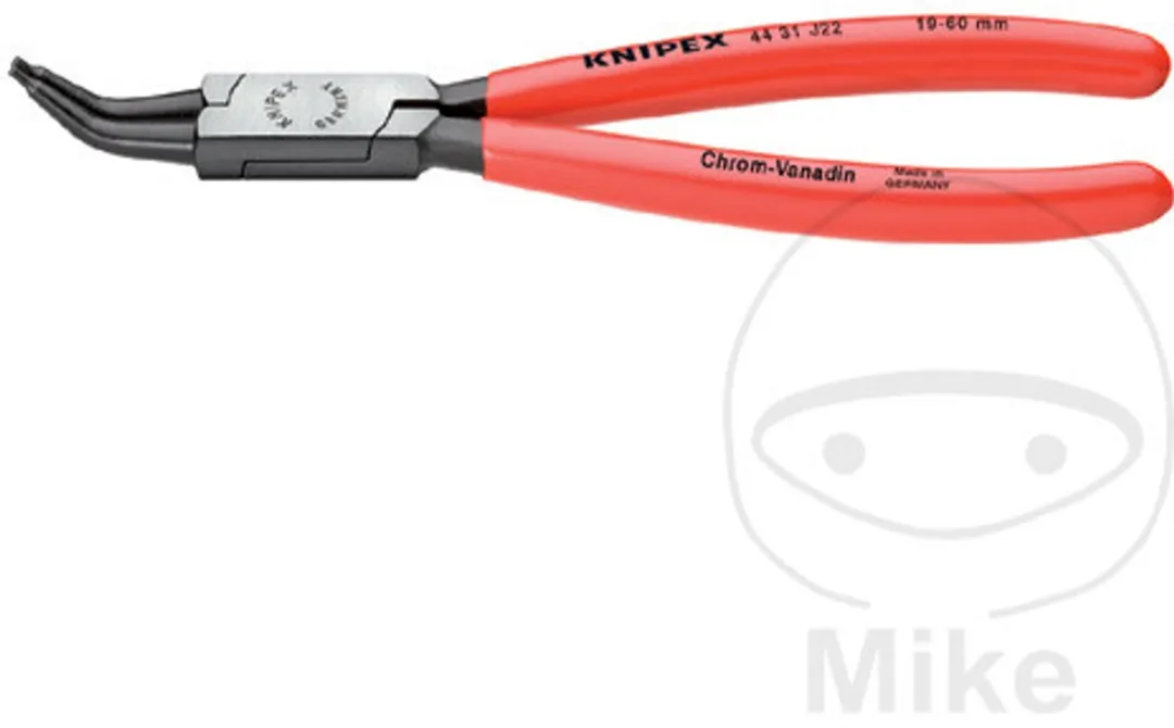 Knipex 44 31 J02 Borgveertang 45° - Rood/Zilver