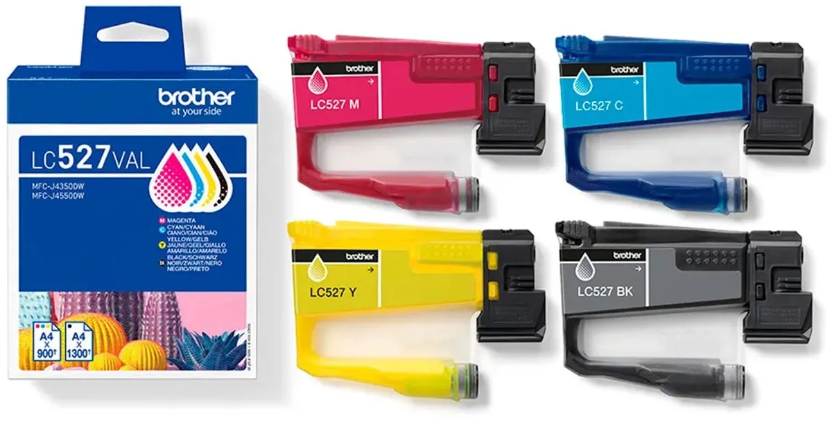 Brother LC527VAL Inktcartridge - 4 Stuks (Zwart/Cyaan/Magenta/Geel)