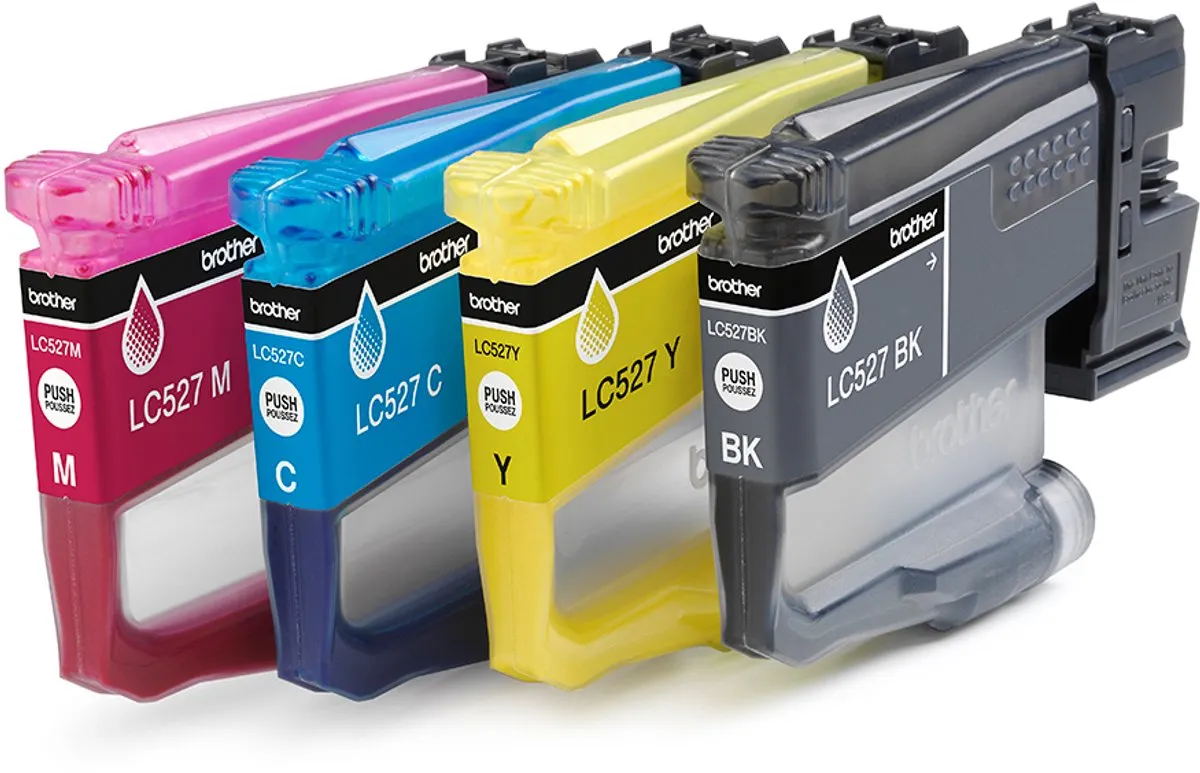 Brother LC527VAL Inktcartridge - 4 Stuks (Zwart/Cyaan/Magenta/Geel)