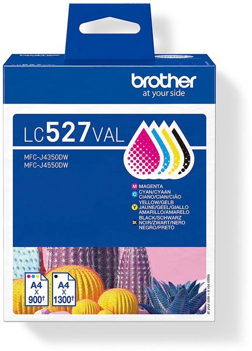 Brother LC527VAL Inktcartridge - 4 Stuks (Zwart/Cyaan/Magenta/Geel)
