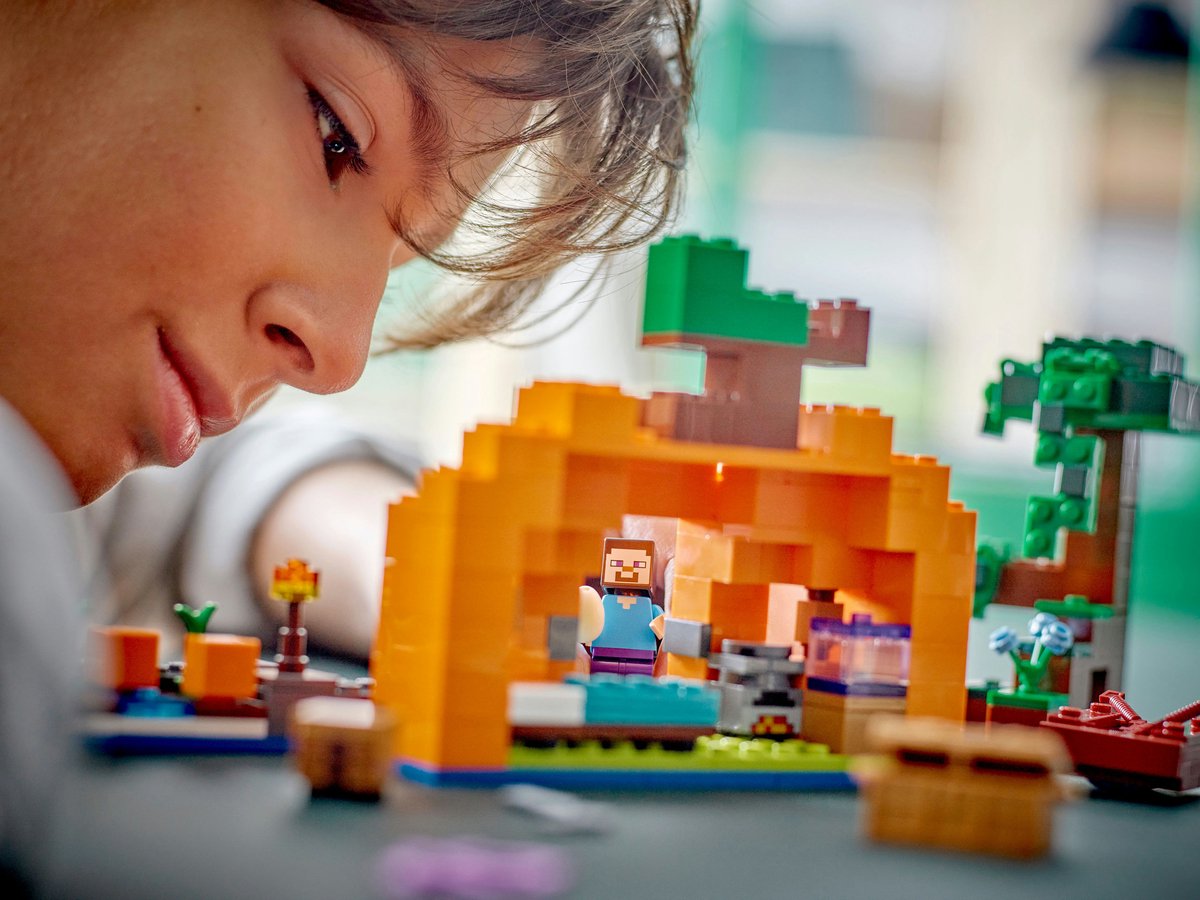 LEGO Minecraft De pompoenboerderij Speelgoed Boerderij Huis Halloween Set met Minifiguren - 21248