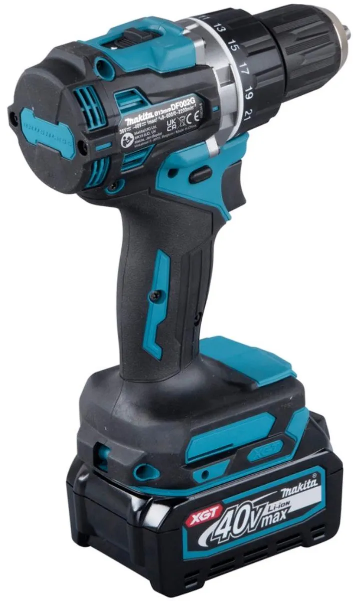 Makita XGT DF002GA201 Akku-Boor/Schroevendraaier 40VMAX - 2x Accu