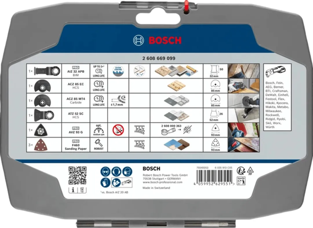 Bosch Professional Renovatiebladenset 8-delig