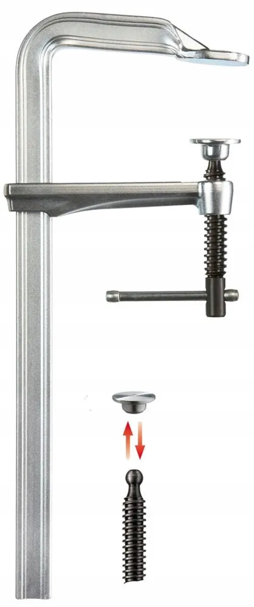 Bessey GZ25K Lijmtang Knevelgreep 250/120mm - Roestvrijstaal - afbeelding 5 van 5