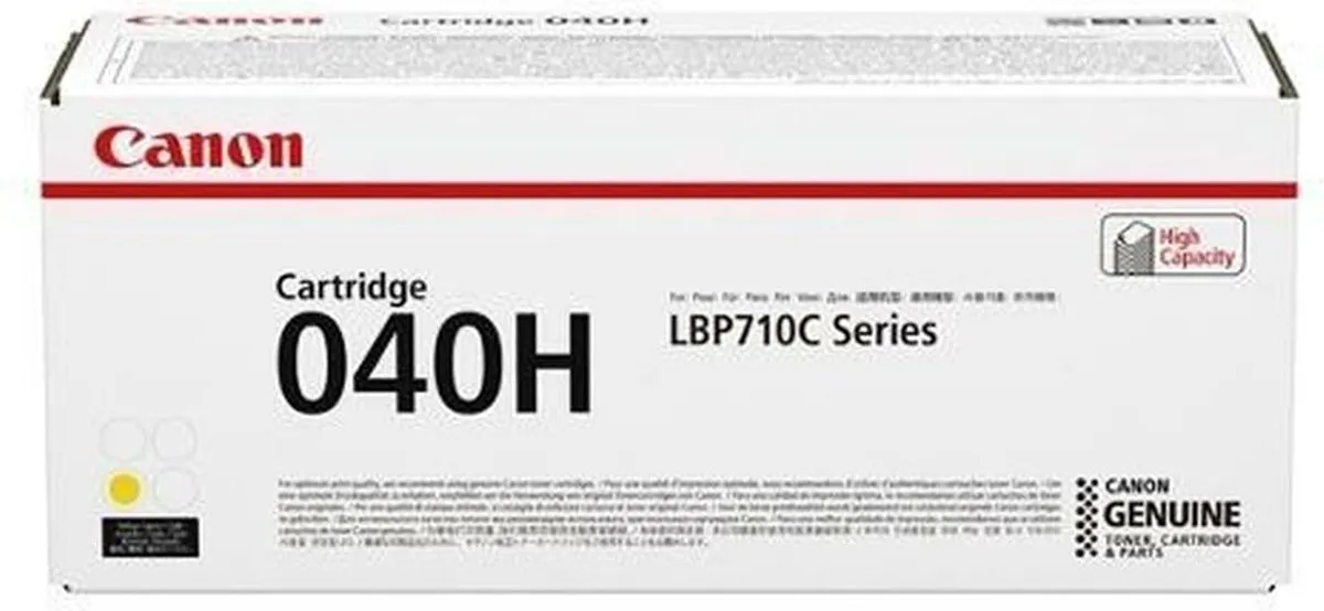 Canon 040H Geel Tonercartridge - 10.000 pagina's