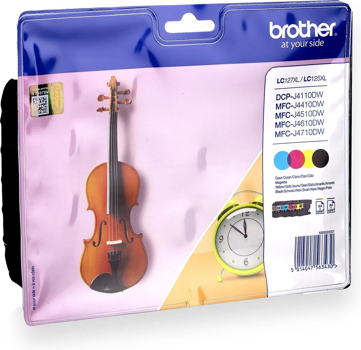 Brother LC-127XLVALBPDR Inktcartridge - 1200 Pagina's - Zwart