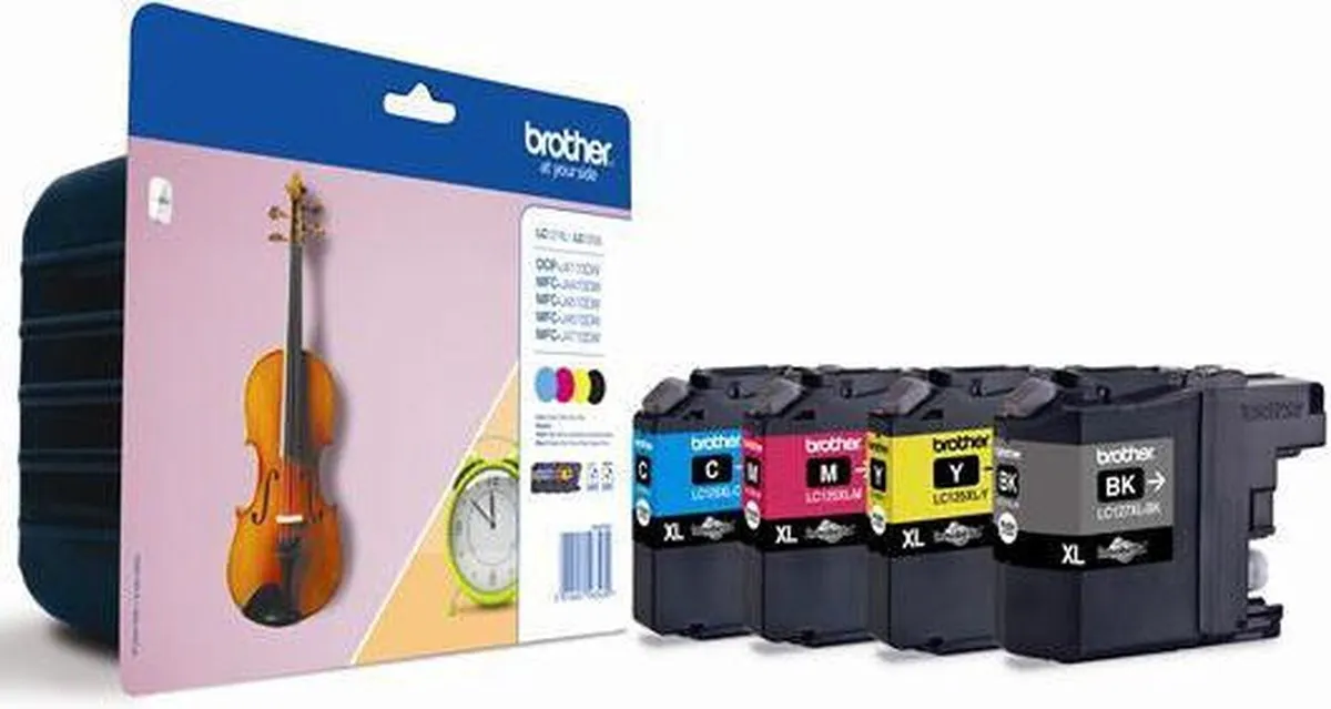 Brother LC-127XLVALBPDR Inktcartridge - 1200 Pagina's - Zwart