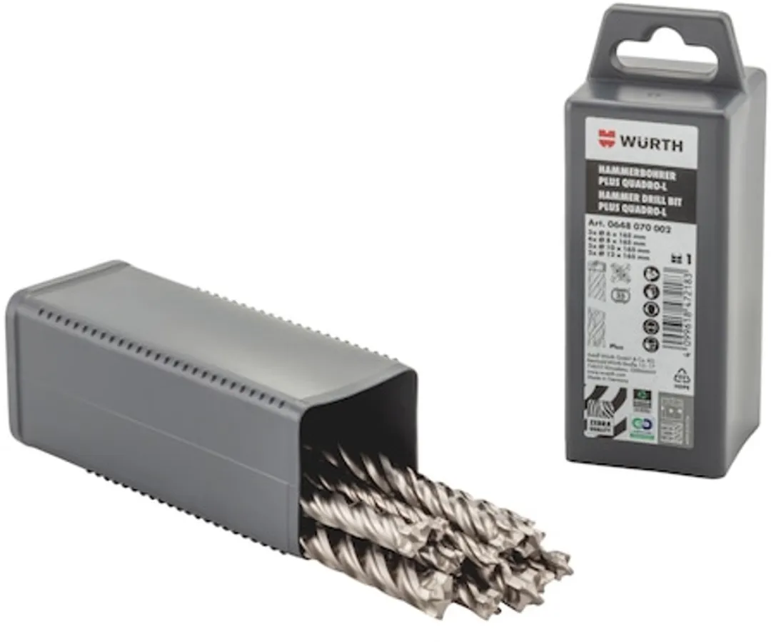Würth Plus Quadro-L Hamerboren Multipack 12 Stuks