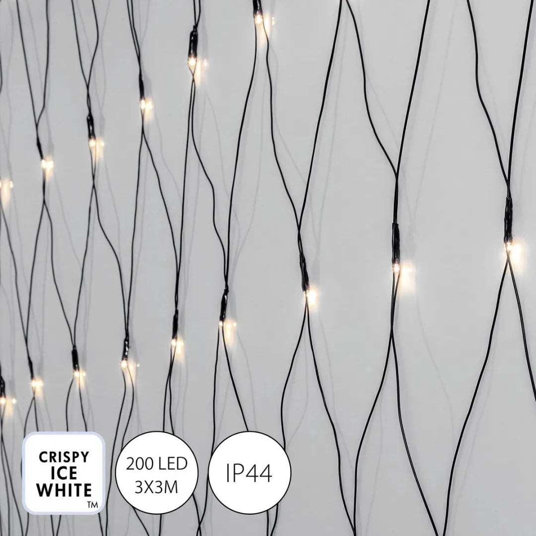 Star Trading LED Netverlichting Krokant IJswit