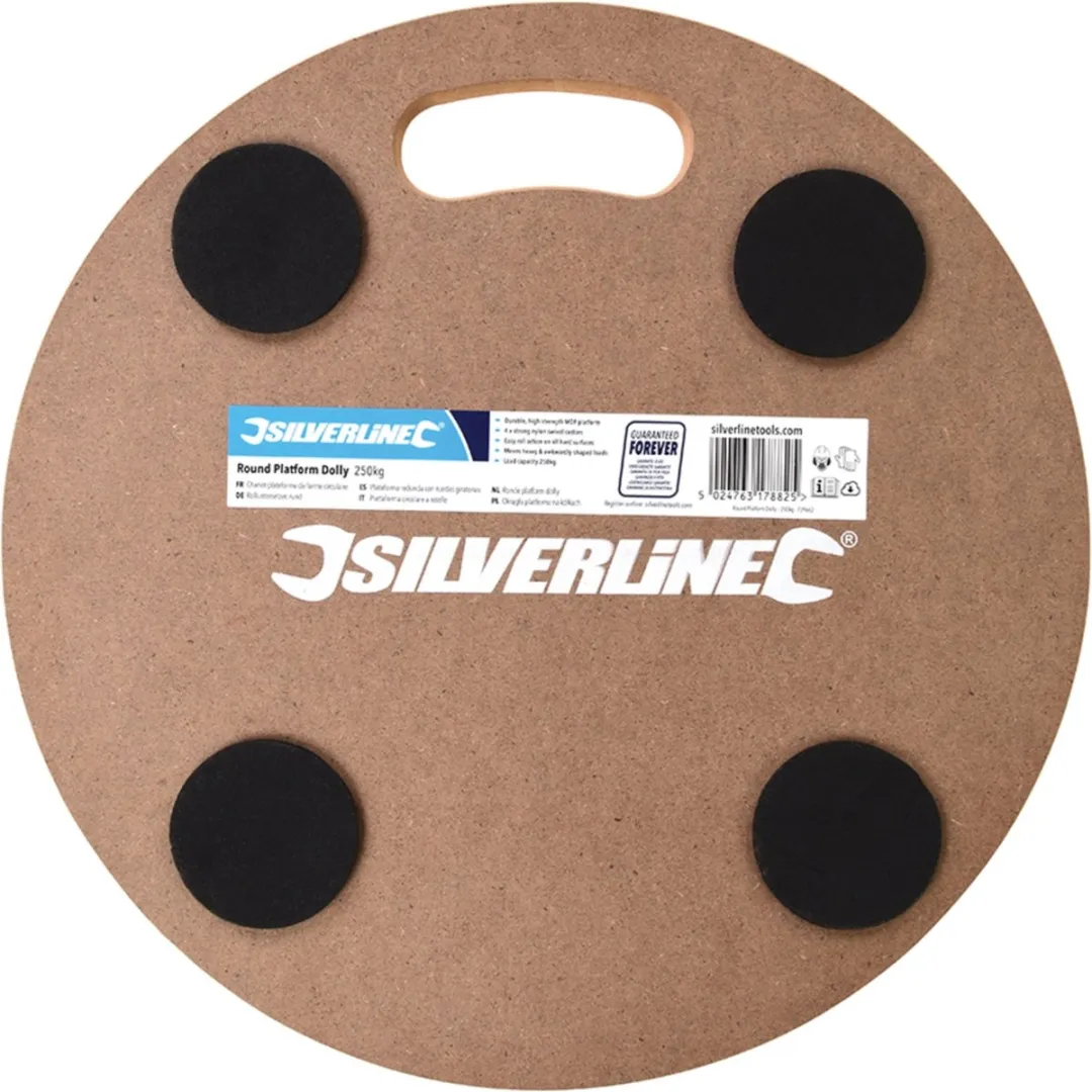 Silverline Ronde Platformdolly 250kg - Ø38cm