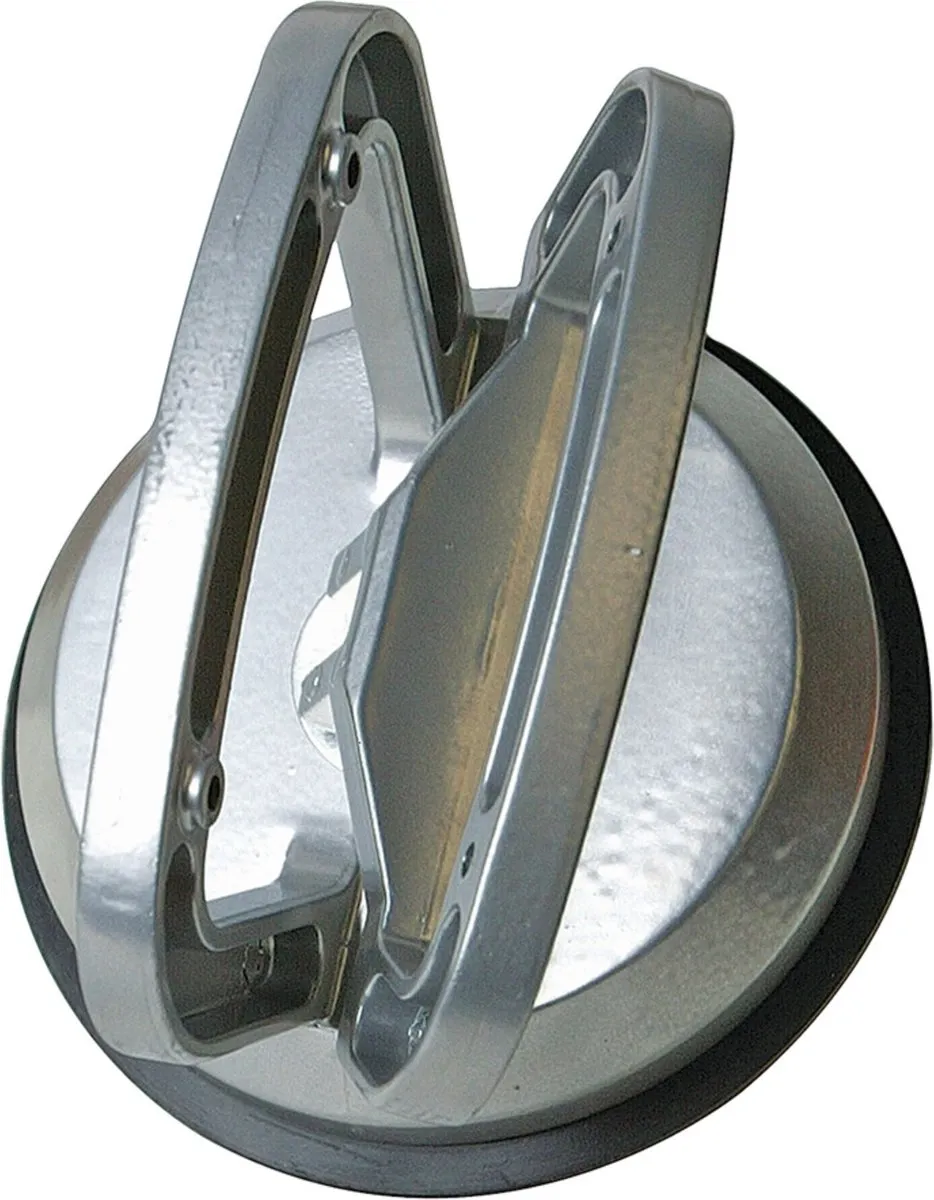 Silverline Glasdrager 45kg - 1 Zuignap Ø11.5cm - Grijs